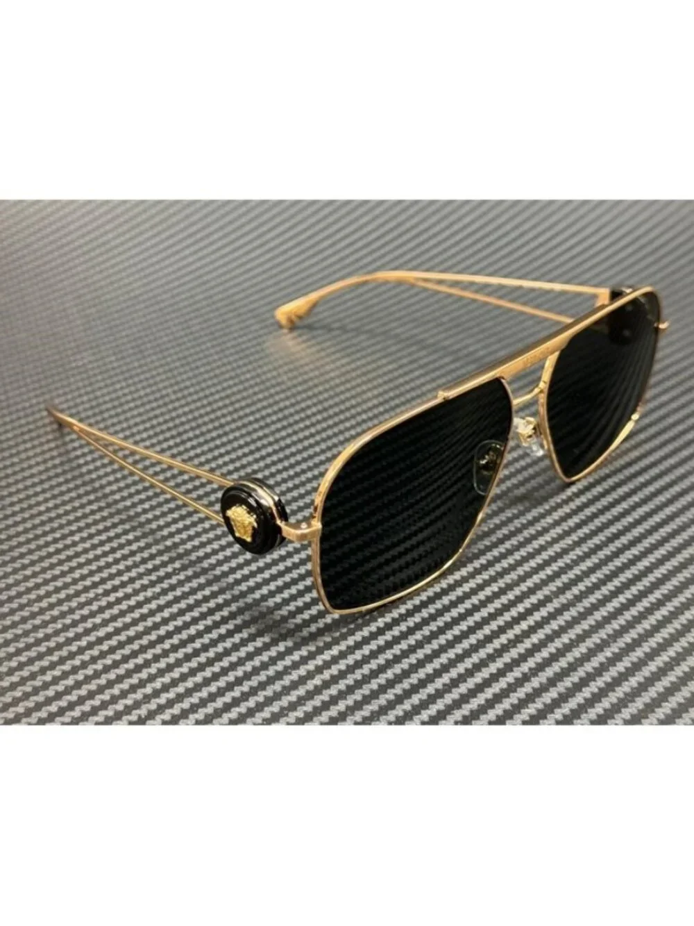New Versace Men Gold Sunglasses 62-13-130